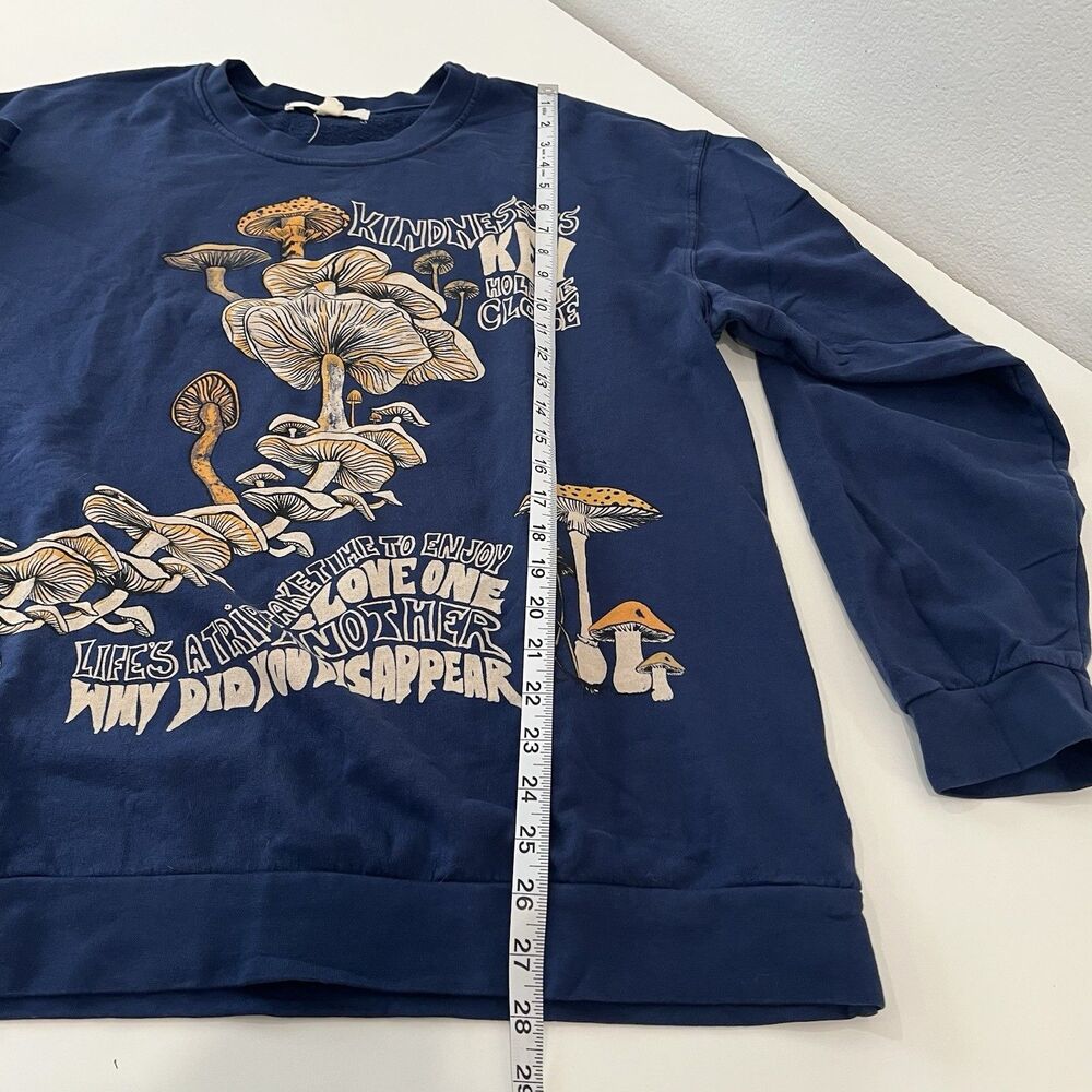 Urban Outfitters Project Social T Mushroom Lightweight Sweatshirt L/XL Festival - Picture 8 of 8